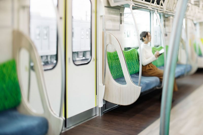 bên trong tàu tiết kiệm điện mẫu 2020 của tuyến denentoshi bên trong tàu tiết kiệm điện mẫu 2020 của tuyến denentoshi